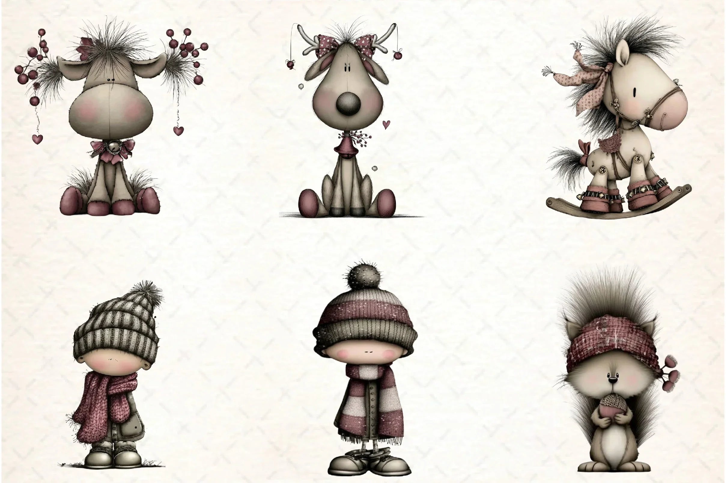 Whimsical Winter Clipart Bundle - CraftNest - Digital Crafting and Art
