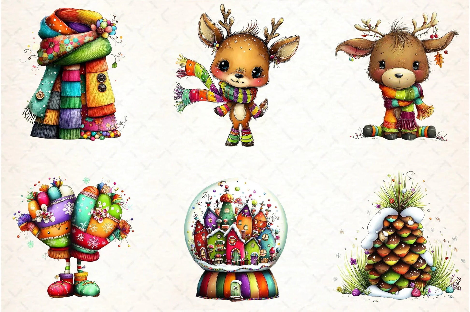 Whimsical Winter Clipart Bundle - CraftNest - Digital Crafting and Art