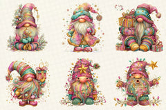 Whimsical Winter Gnome Clipart Bundle - CraftNest - Digital Crafting and Art