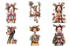 Whimsical Winter Kids Clipart Bundle - CraftNest - Digital Crafting and Art
