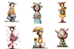 Whimsical Winter Kids Clipart Bundle - CraftNest - Digital Crafting and Art