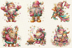 Whimsical Winter Santa Clipart Bundle - CraftNest - Digital Crafting and Art
