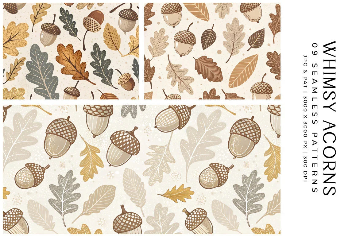 Whimsy Acorns - Autumn