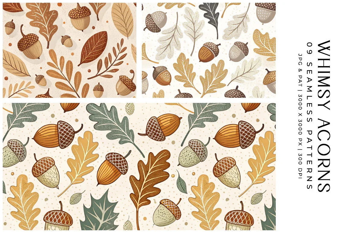 Whimsy Acorns - Autumn
