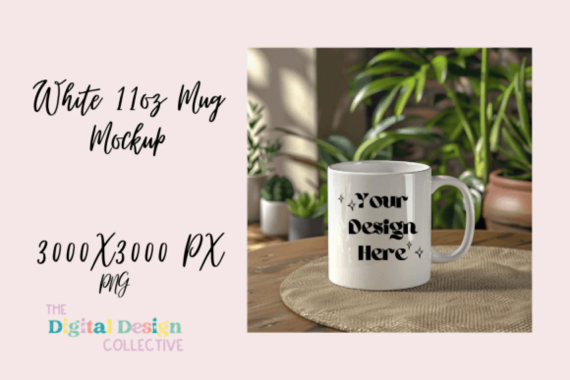 Natural White Coffee Mug Mockup - CraftNest - Digital Crafting and Art