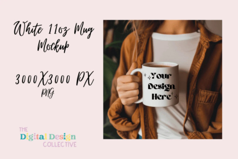 White Coffee Mug Mockup - CraftNest - Digital Crafting and Art