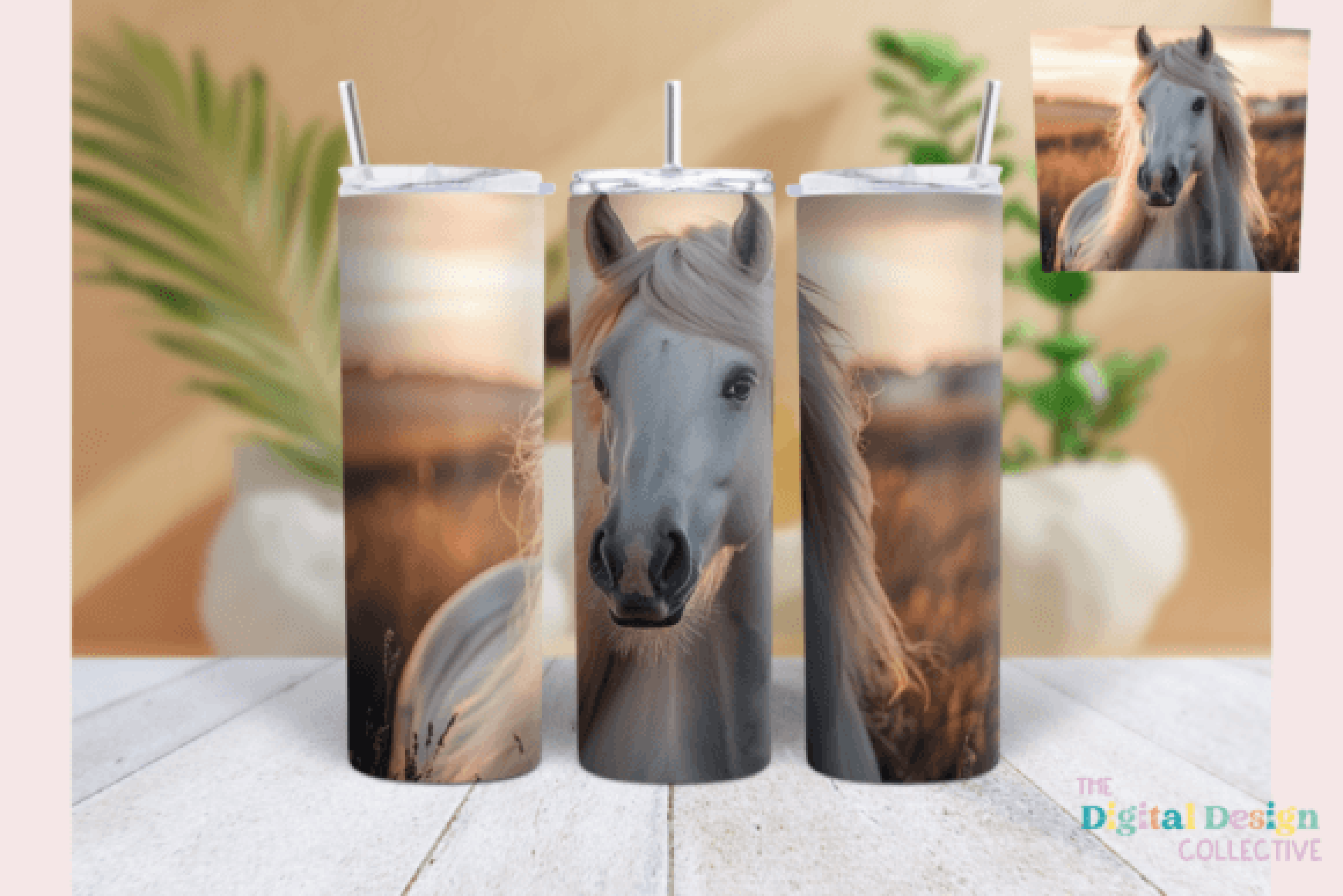 Boho Horse Tumbler Wrap Bundle