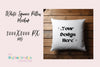 Stylish White Square Pillow Mockup Design Template