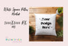 High-Quality White Square Pillow Mockup Design