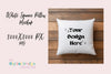 White Square Pillow Mockup Design