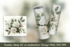 White Rose Tumbler Wrap