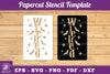 Wicket Papercut Stencil Clipart Bundle