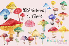 Wild Mushrooms Clipart Bundle - CraftNest - Digital Crafting and Art