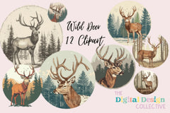 Elegant Deer Clipart Bundle - CraftNest - Digital Crafting and Art