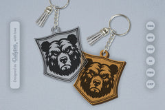 Wild Animal Keychain SVG Bundle SVGs 8 - CraftNest - Digital Crafting and Art