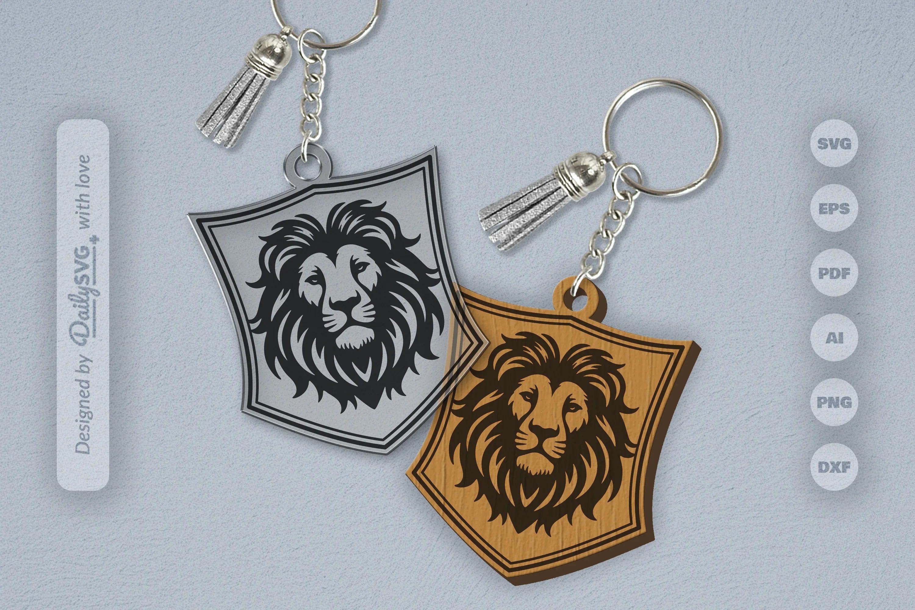 Wild Animal Keychain SVG Bundle 3 - CraftNest - Digital Crafting and Art