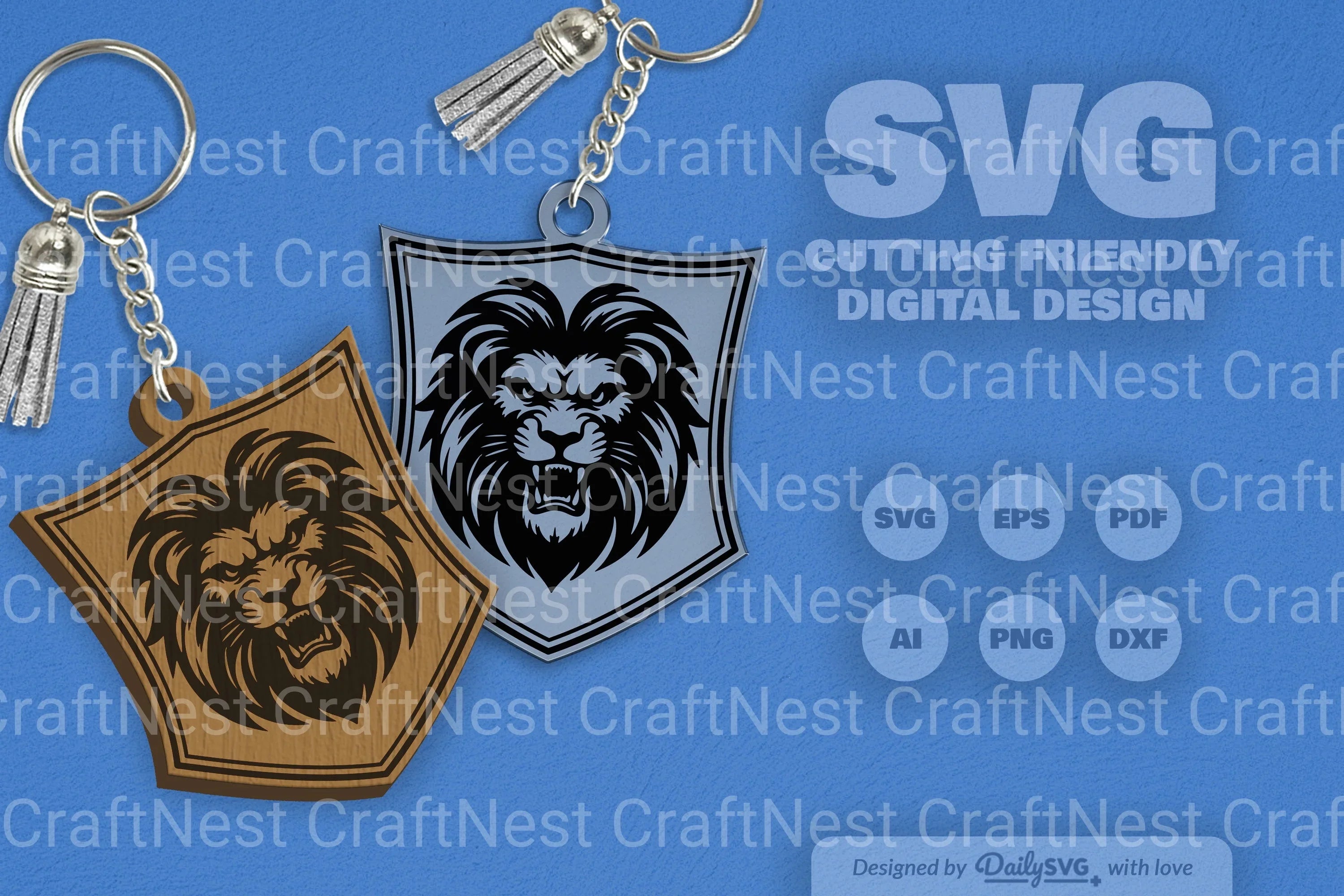 Wild Animal SVG Keychain SVG Bundle