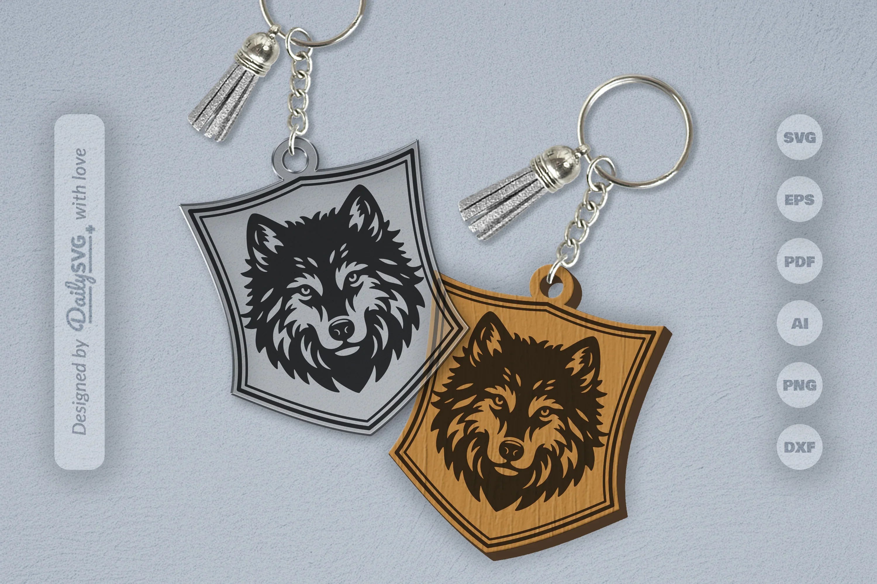 Wild Animal Keychain SVG Bundle 7 - CraftNest - Digital Crafting and Art