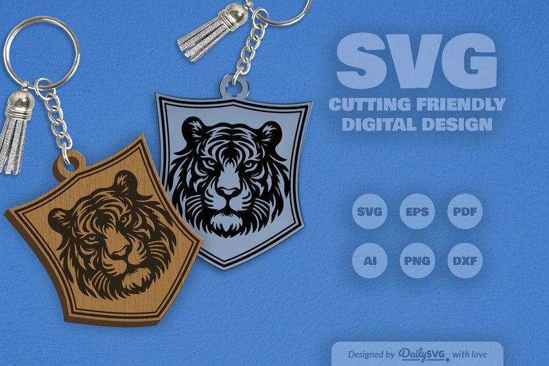 Wild Animal Keychain SVG Bundle SVGs - CraftNest - Digital Crafting and Art