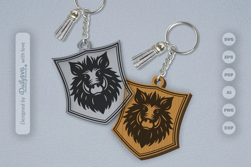 Wild Animal Keychain SVG Bundle 9 - CraftNest - Digital Crafting and Art