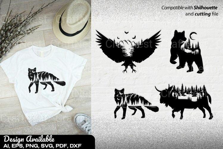Wild Animals SVG Bundle for Cricut - Clipart Collection - CraftNest - Digital Crafting and Art