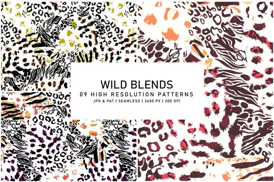 Wild Blends - Animal Print - CraftNest - Digital Crafting and Art