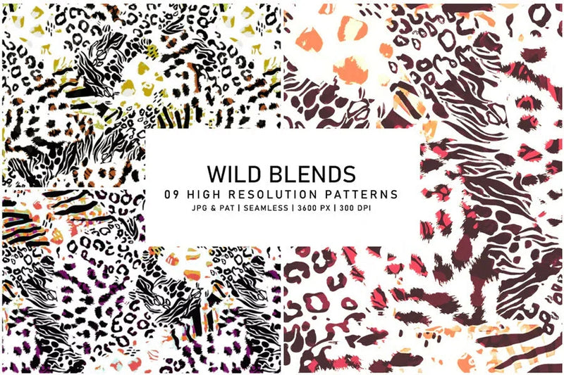 Wild Blends - Animal Print - CraftNest - Digital Crafting and Art