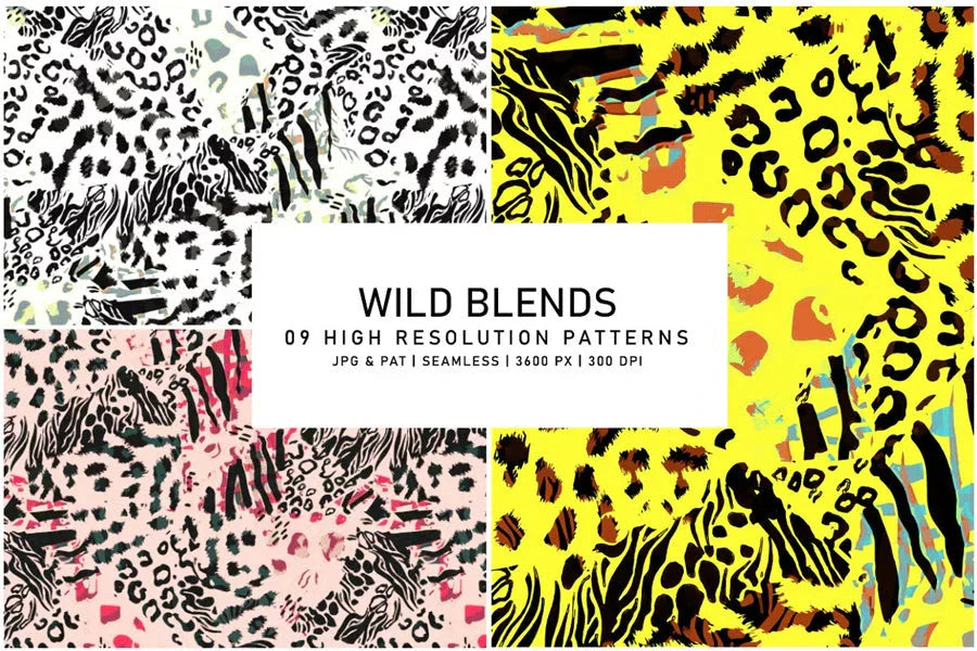 Wild Blends - Animal Print - CraftNest - Digital Crafting and Art
