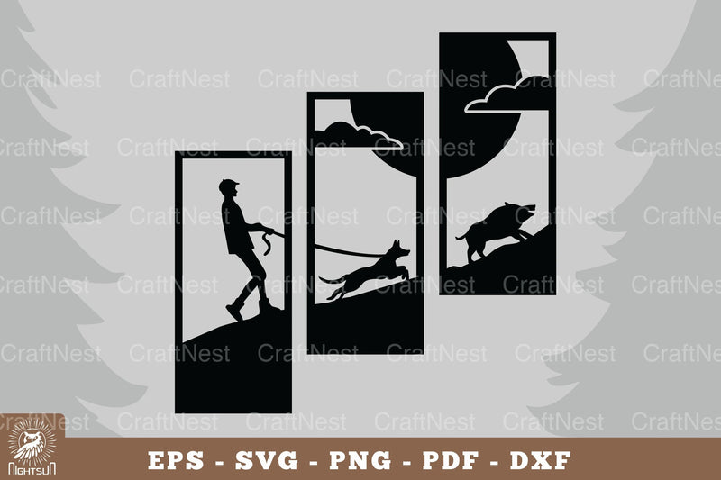 Wild Boar Hunting Home Decor SVG Bundle - CraftNest - Digital Crafting and Art
