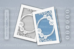 Wild Floral Cutaway Card Paper Cut SVG Bundle 4 - CraftNest - Digital Crafting and Art