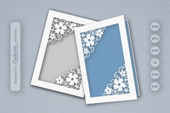 Wild Floral Cutaway Card Paper Cut SVG Bundle 2 - CraftNest - Digital Crafting and Art