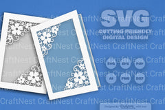 Wild Floral Cutaway Card Paper Cut SVG Bundle 2 - CraftNest - Digital Crafting and Art