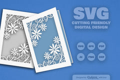 Wild Floral Cutaway Card Paper Cut SVG Bundle 3 - CraftNest - Digital Crafting and Art