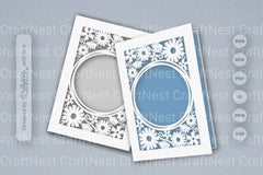 Wild Floral Cutaway Card Paper Cut SVG Bundle 9 - CraftNest - Digital Crafting and Art
