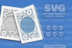 Wild Floral Cutaway Card Paper Cut SVG Bundle 9 - CraftNest - Digital Crafting and Art
