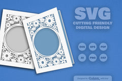 Wild Floral Cutaway Card Paper Cut SVG Bundle 9 - CraftNest - Digital Crafting and Art