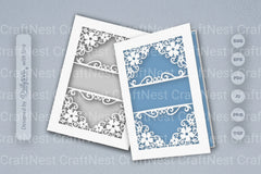Wild Floral Cutaway Card Paper Cut SVG Bundle 7 - CraftNest - Digital Crafting and Art