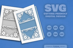 Wild Floral Cutaway Card Paper Cut SVG Bundle 7 - CraftNest - Digital Crafting and Art