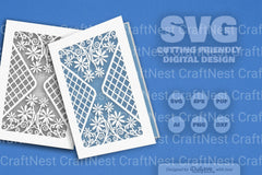 Wild Floral Cutaway Card Paper Cut SVG Bundle 8 - CraftNest - Digital Crafting and Art