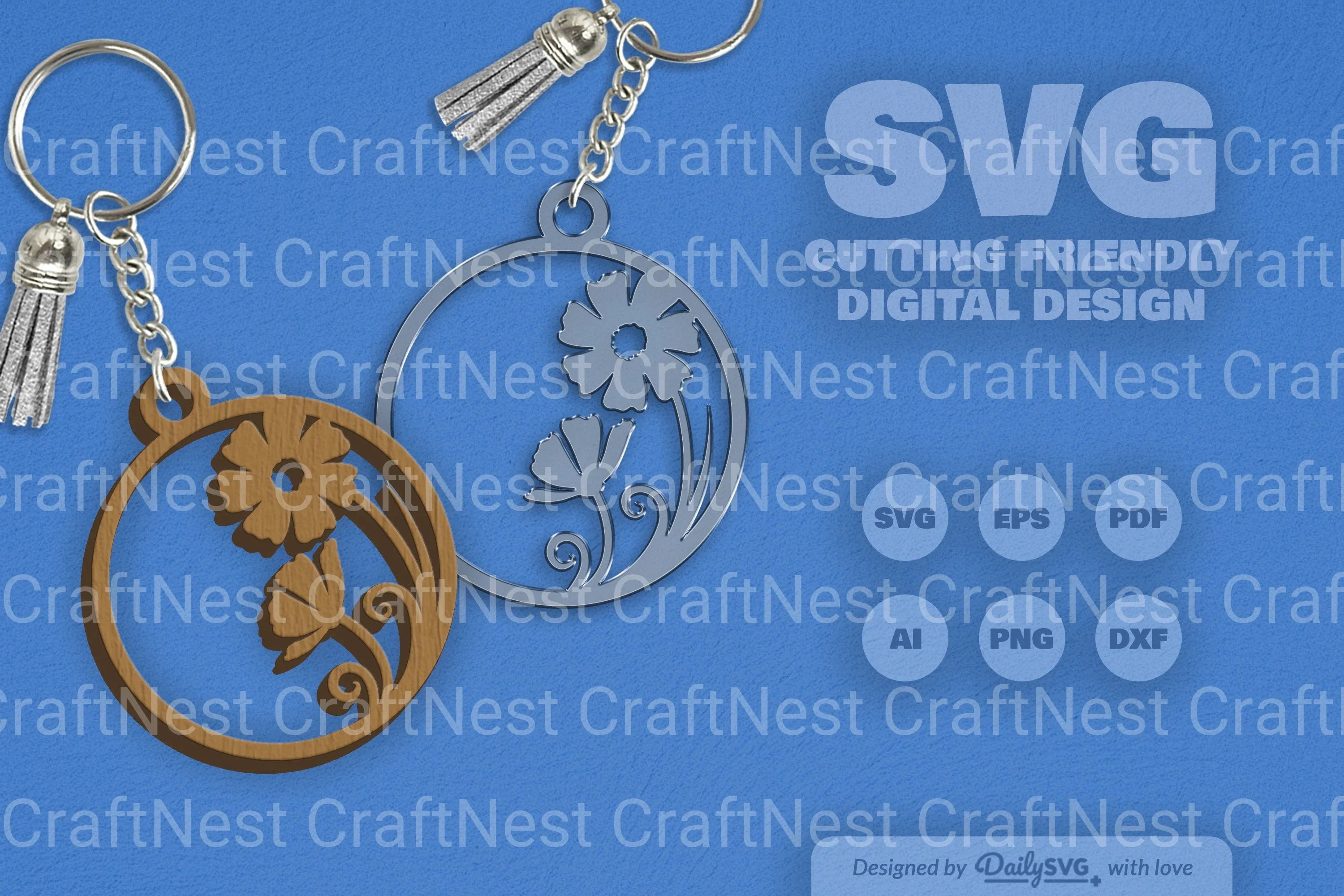 Wild Floral Round SVG Bundle