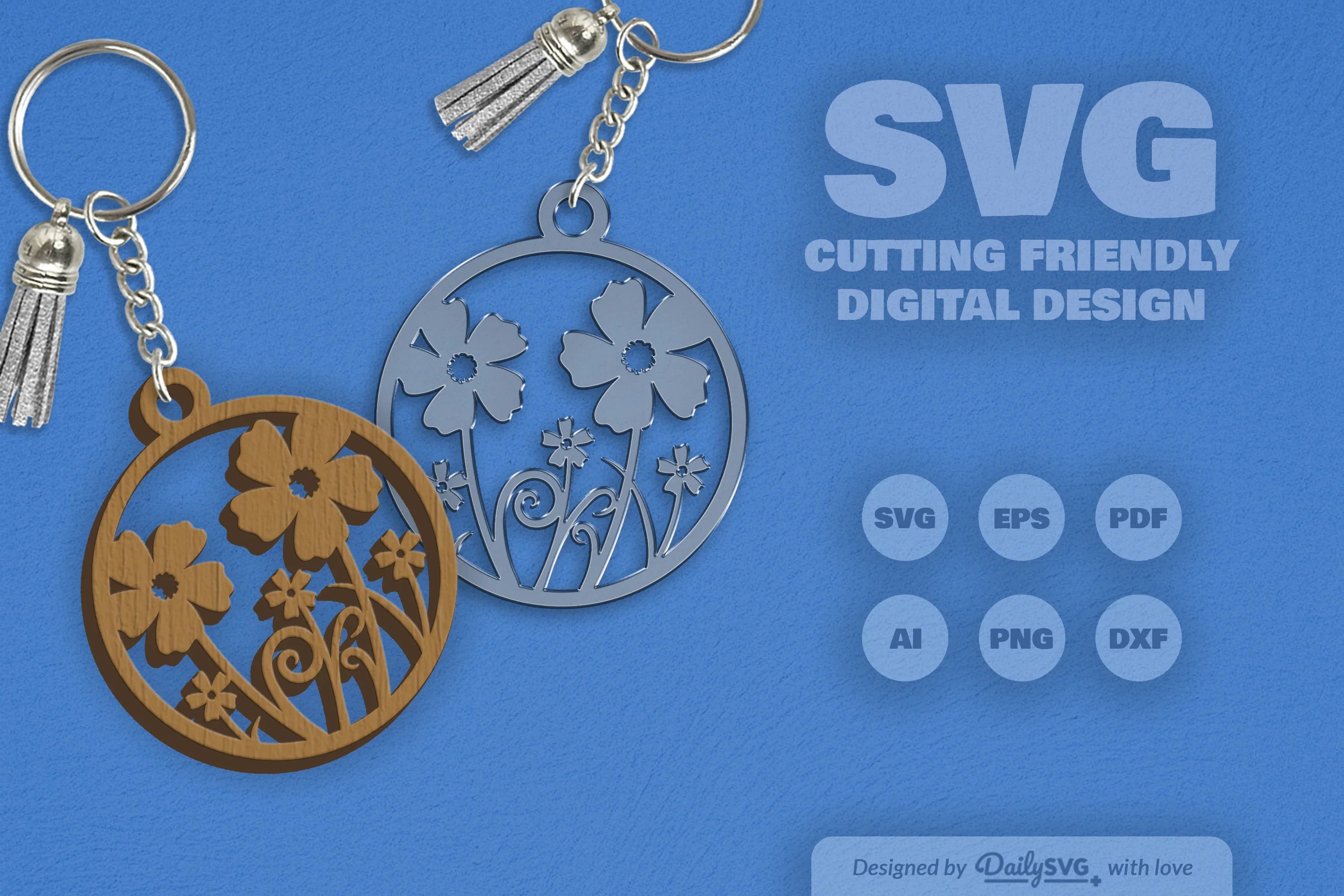 Wild Floral Round SVG Bundle 7 - CraftNest - Digital Crafting and Art