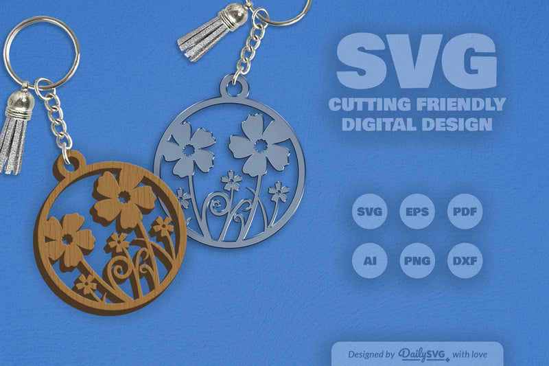 Wild Floral Round SVG Bundle 7 - CraftNest - Digital Crafting and Art