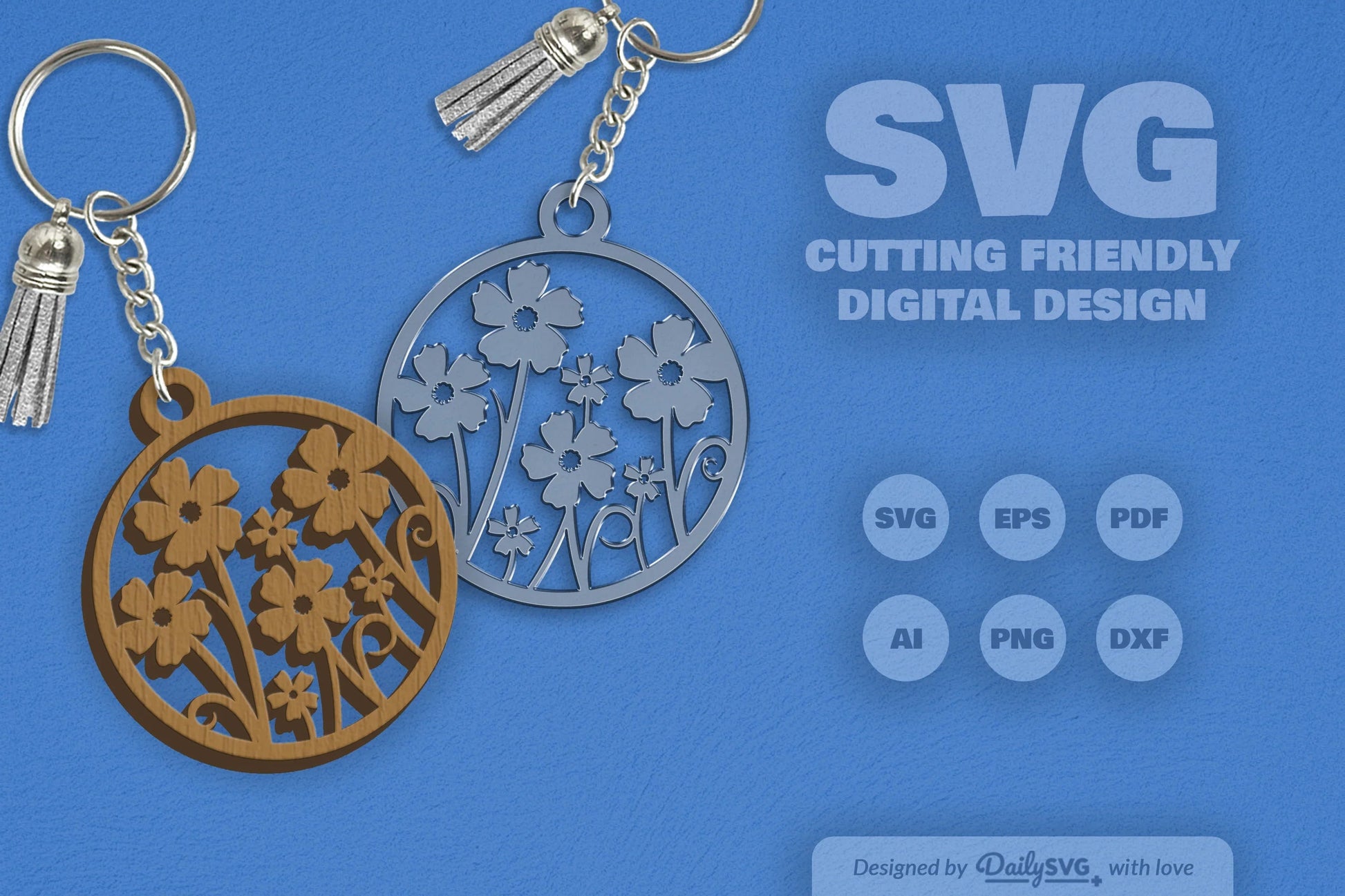 Wild Floral Round SVG Bundle 19 - CraftNest - Digital Crafting and Art