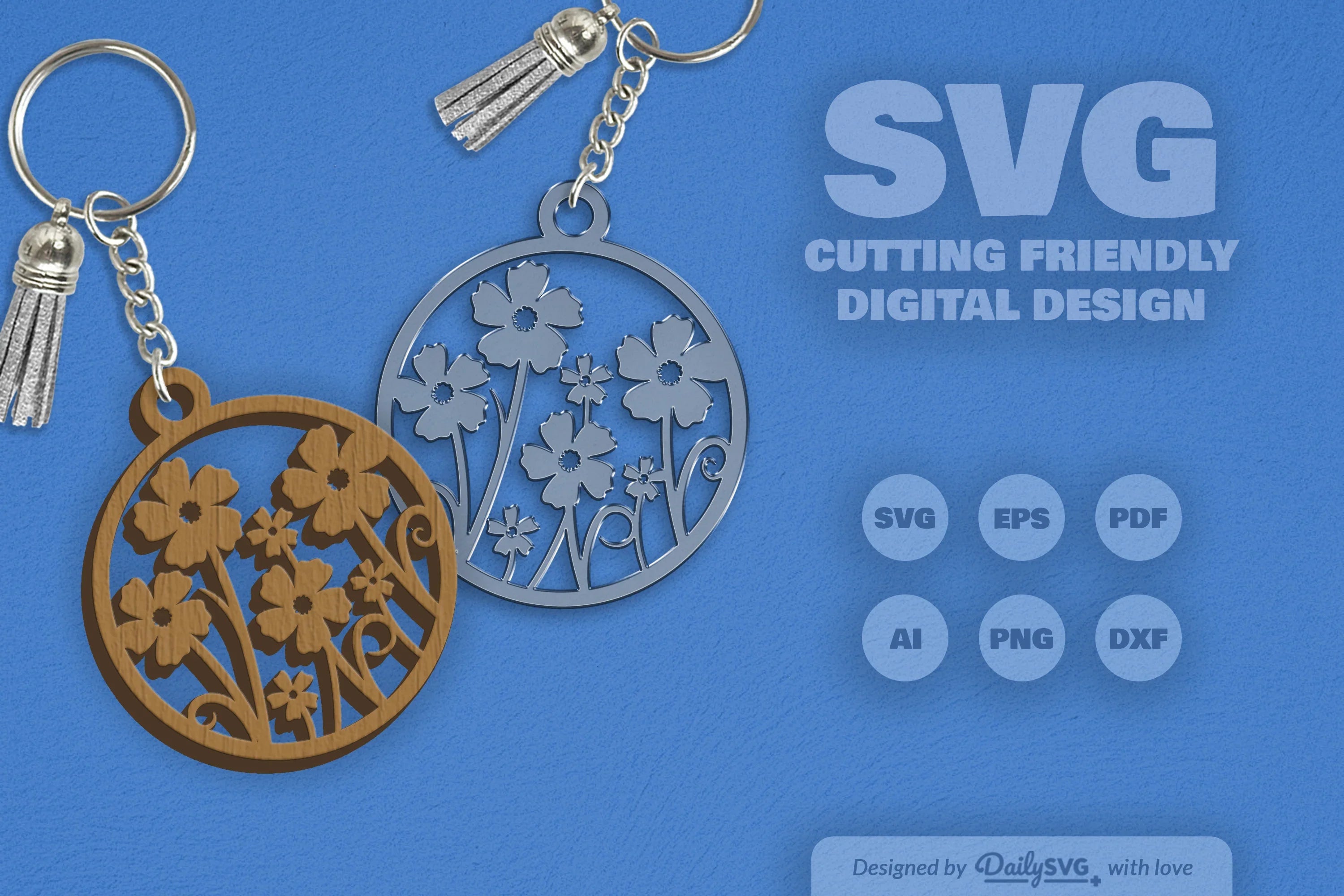 Wild Floral Round SVG Bundle 19 - CraftNest - Digital Crafting and Art