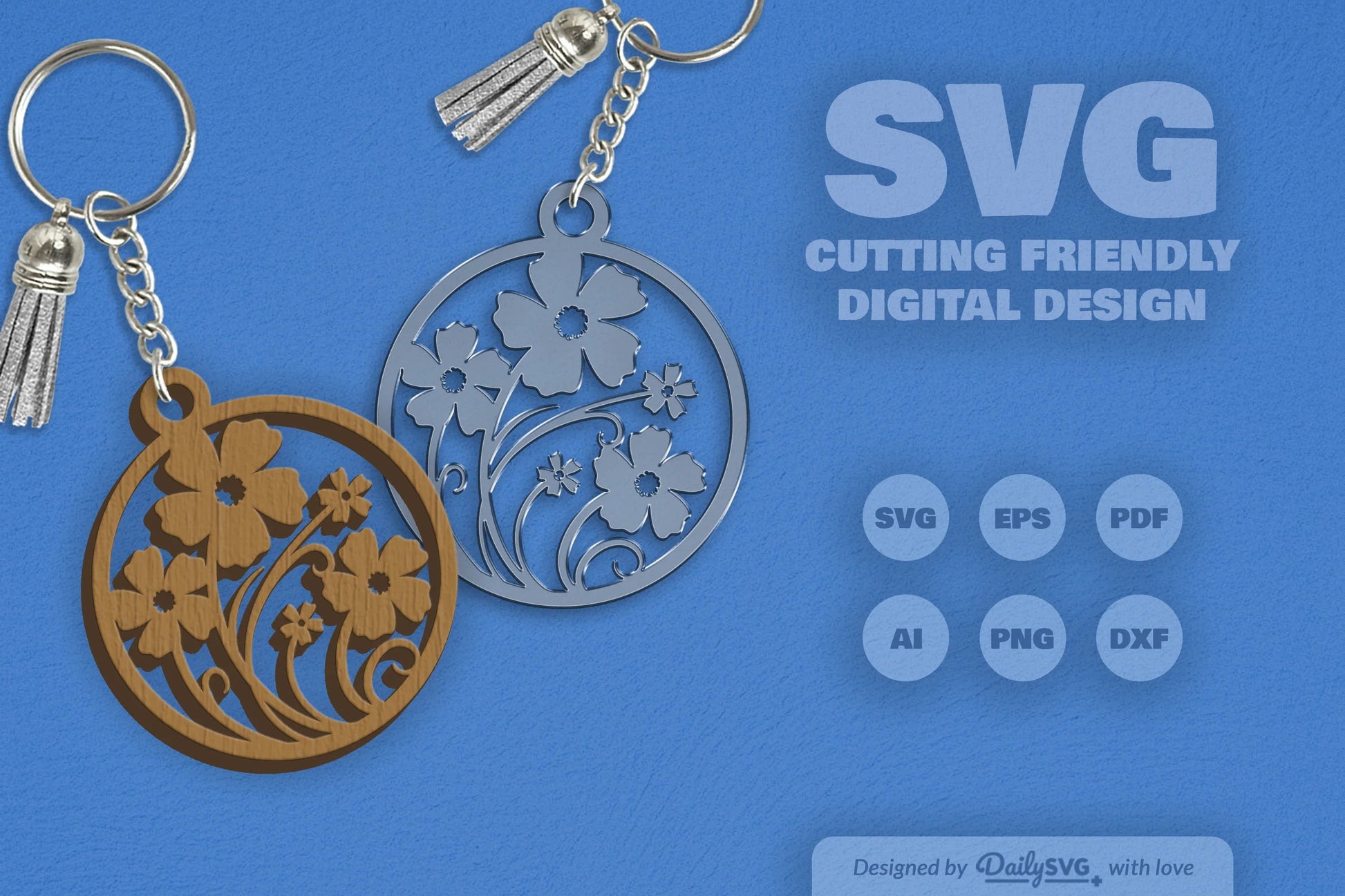 Wild Floral Round SVG Bundle 13 - CraftNest - Digital Crafting and Art