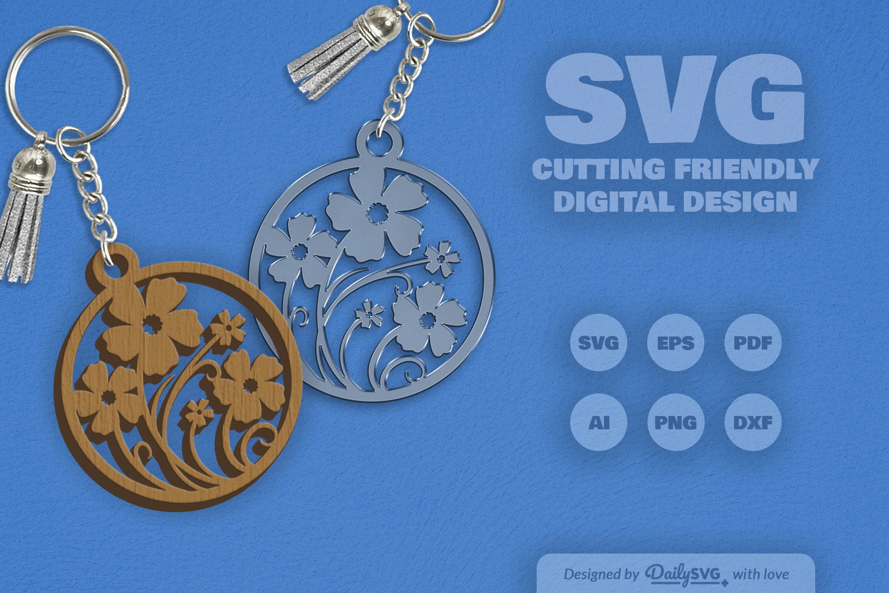 Wild Floral Round SVG Bundle 13 - CraftNest - Digital Crafting and Art