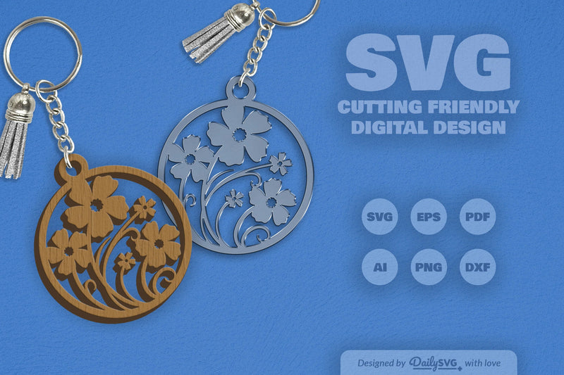 Wild Floral Round SVG Bundle 13 - CraftNest - Digital Crafting and Art