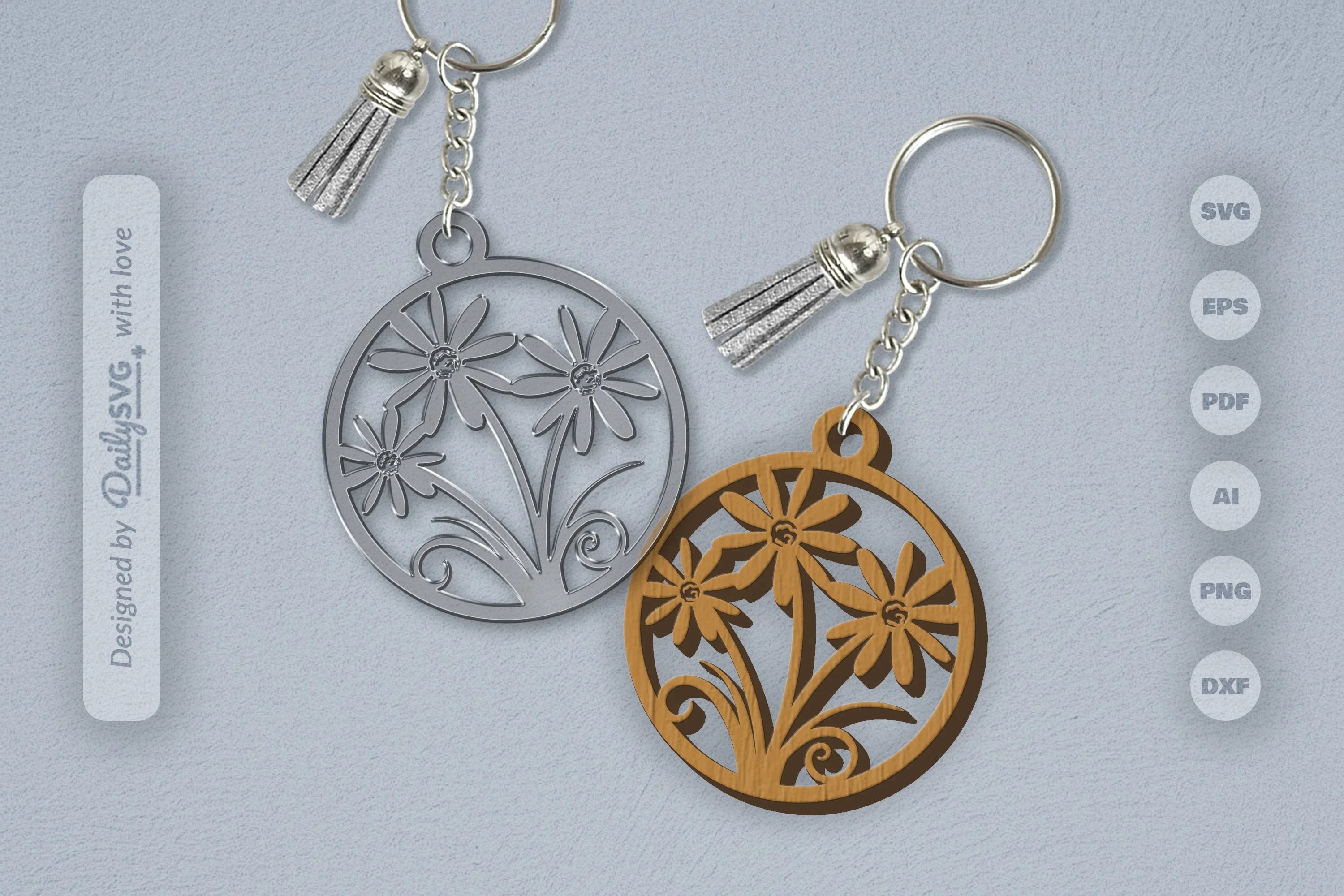 Wild Floral Round SVG Bundle