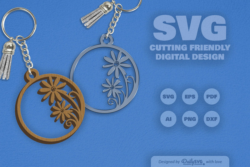 Wild Floral Round SVG Bundle 5 - CraftNest - Digital Crafting and Art