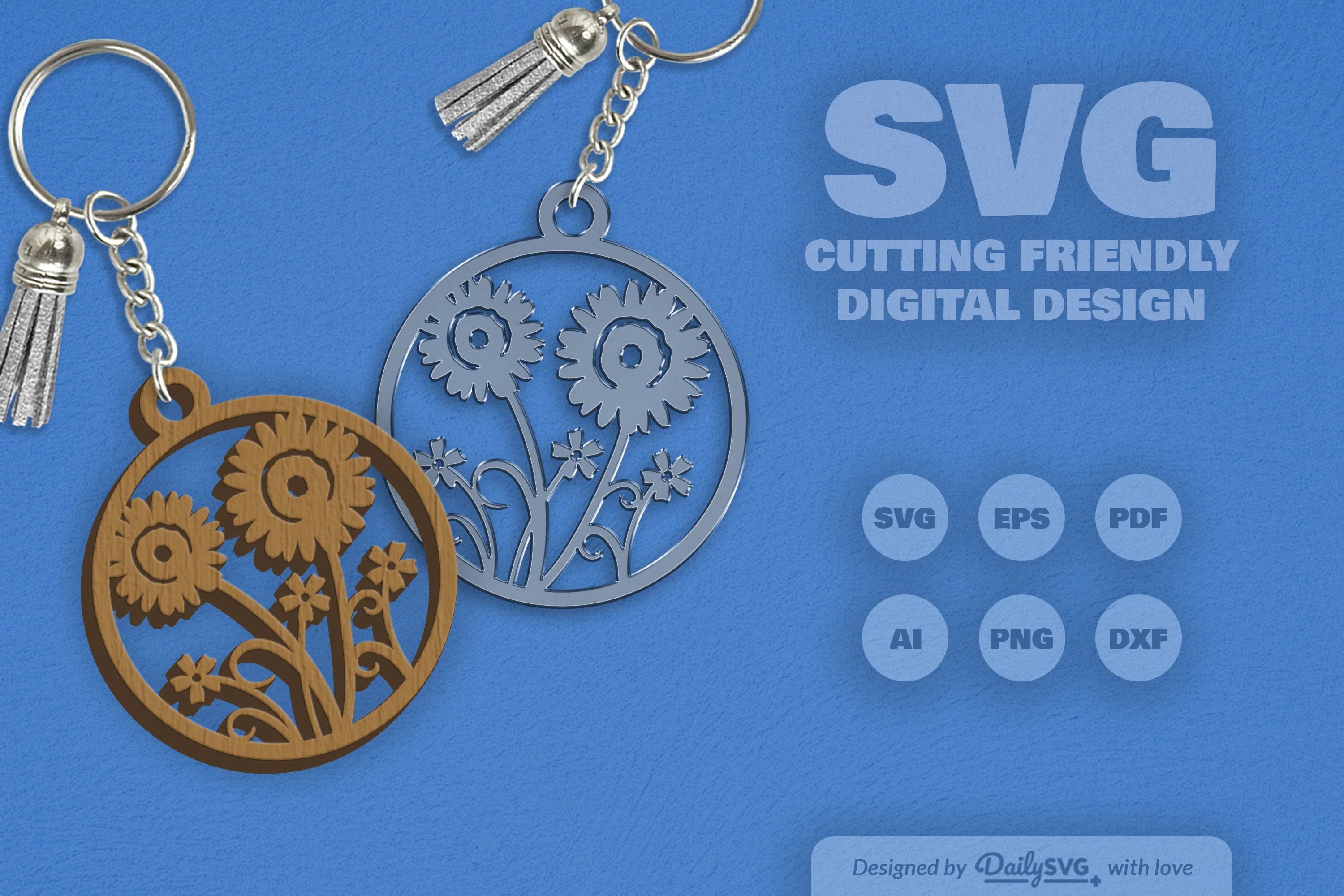 Wild Floral Round SVG Bundle 2 - CraftNest - Digital Crafting and Art